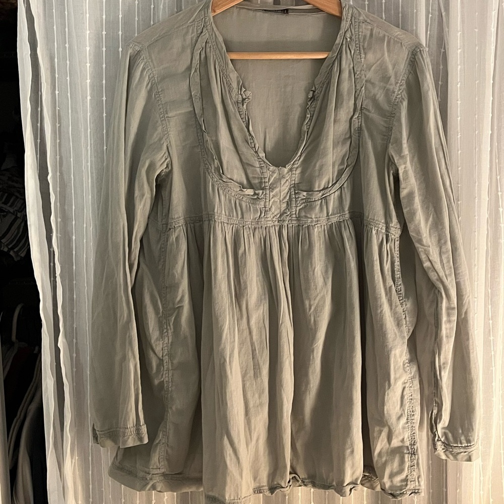 Matta Women's Gray Long Sleeve Blouse